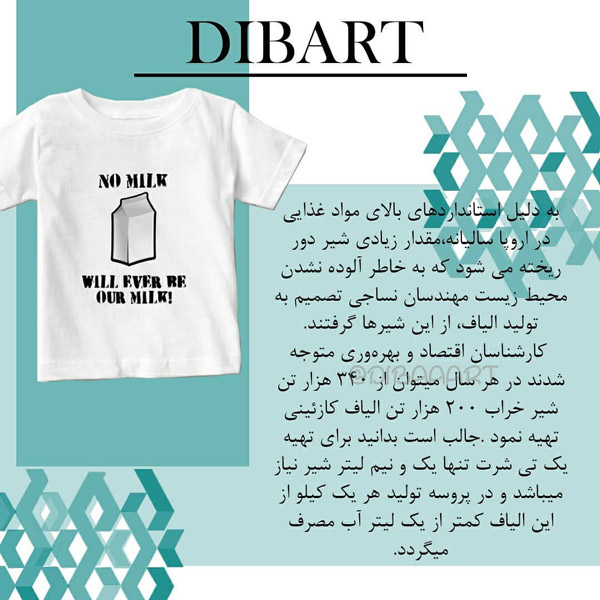 یک لیوان شیر یا یک تیشرت
