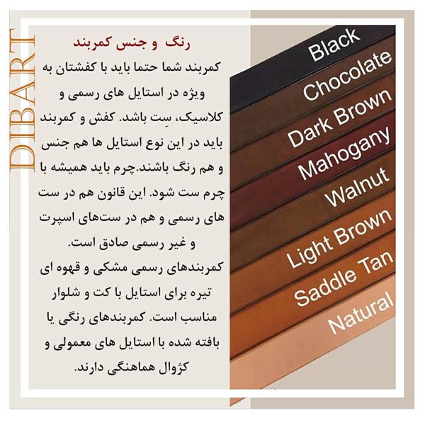 اصول انتخاب کمربند
