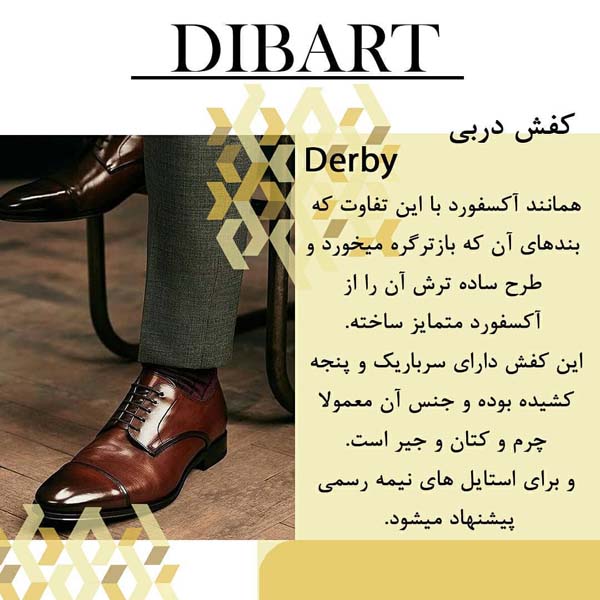 انواع کفش مردانه